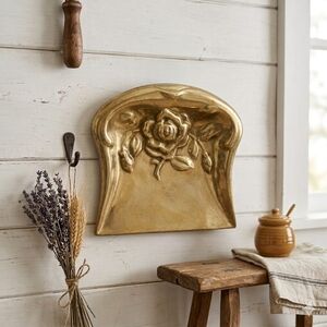 Antique English Crumb Catcher, 19th Century Art Nouveau Table Dustpan